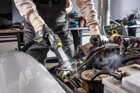 Karcher dry ice cleaning