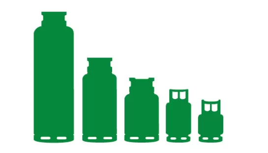 Energas LPG bottle sizes