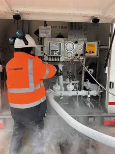 Inside tanker